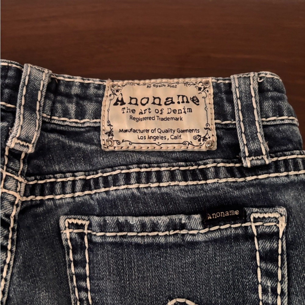 ADORA Washed Denim SKINNY JEANS in Blue with Distress
